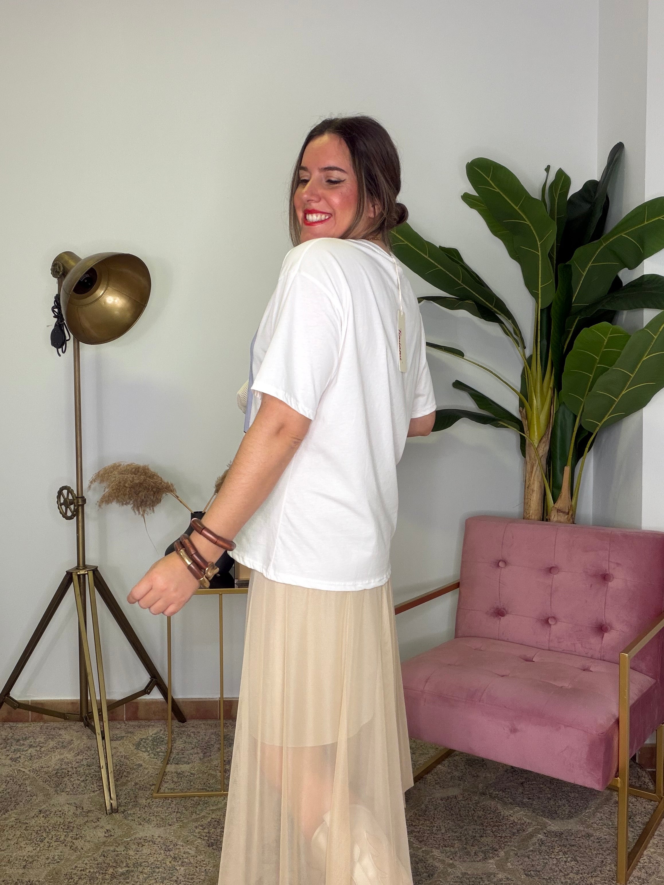 Camiseta Versailles Dálmata Pastel