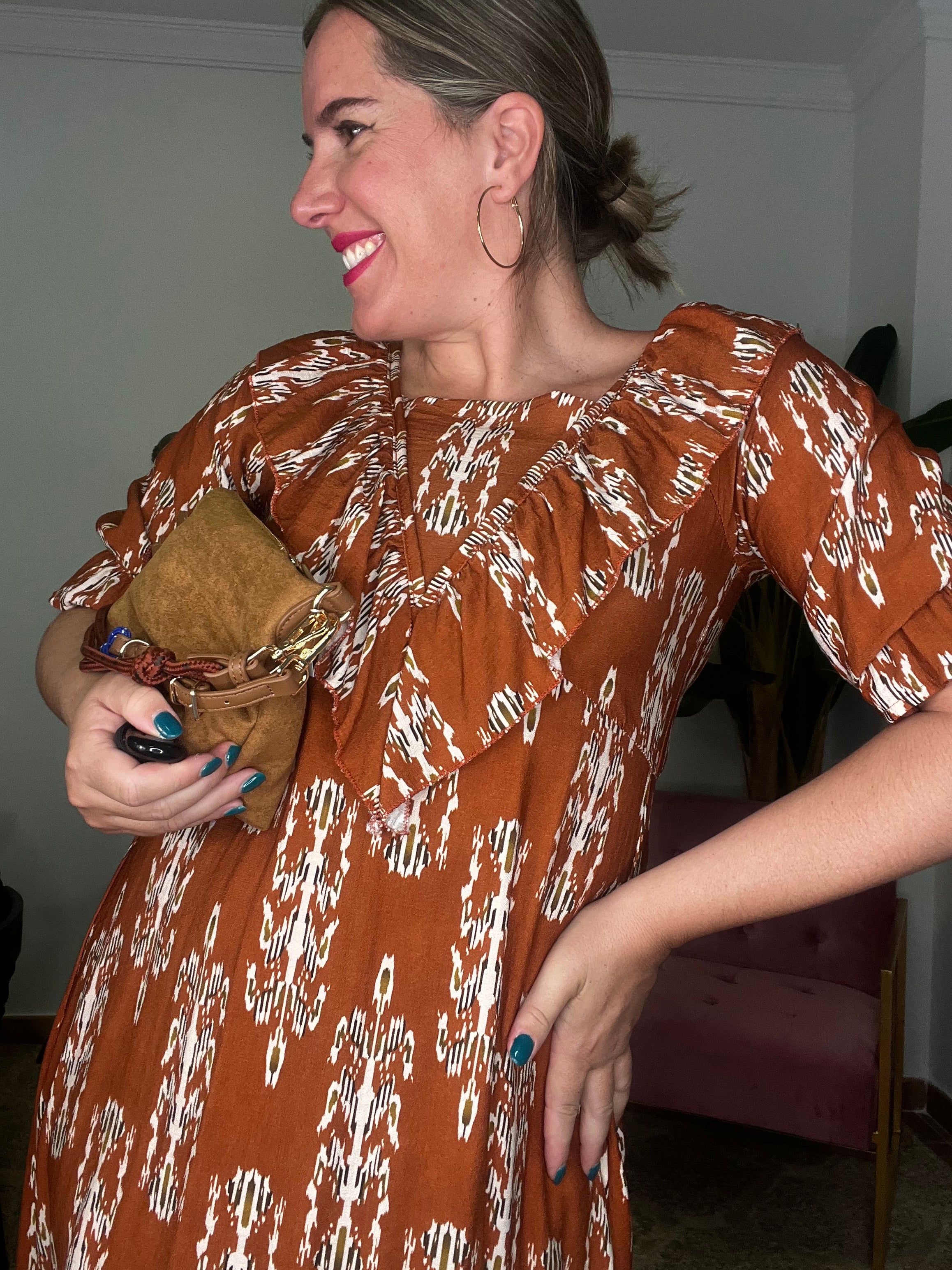 Vestido Etéreo Estampado