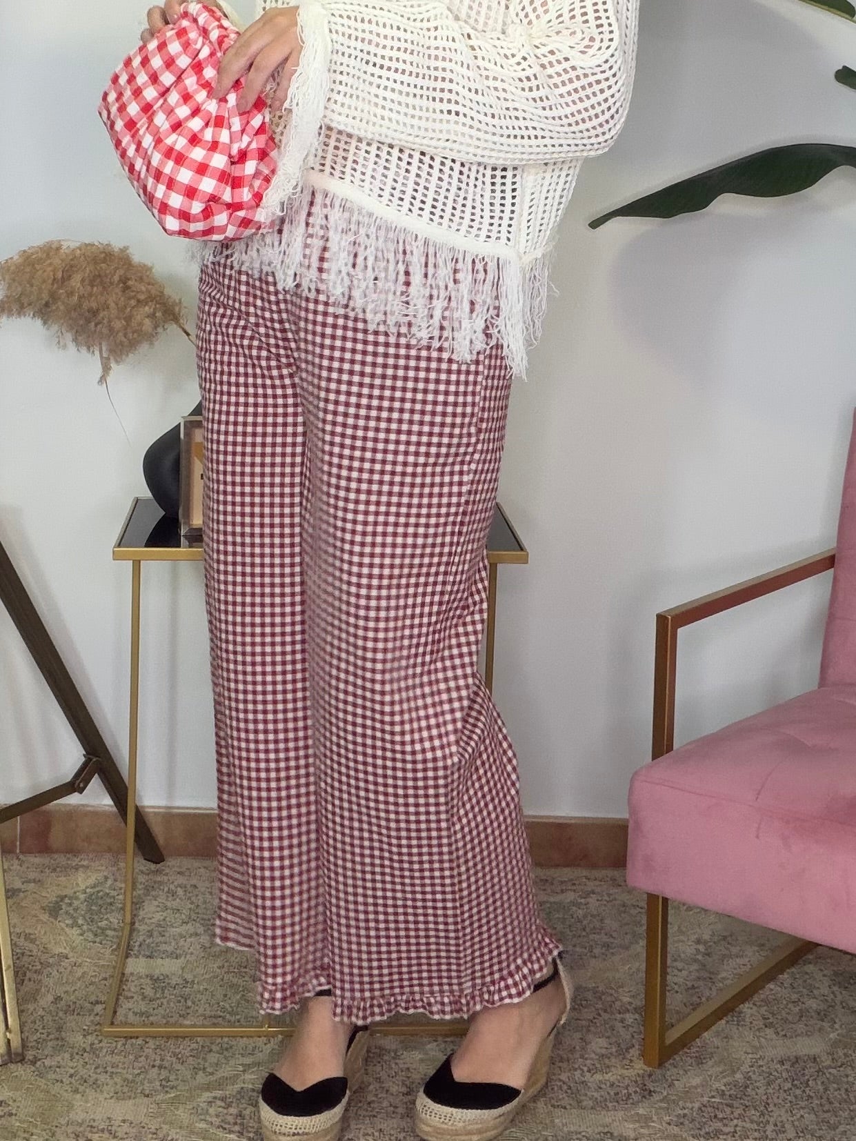 Pantalón Volante Vichy