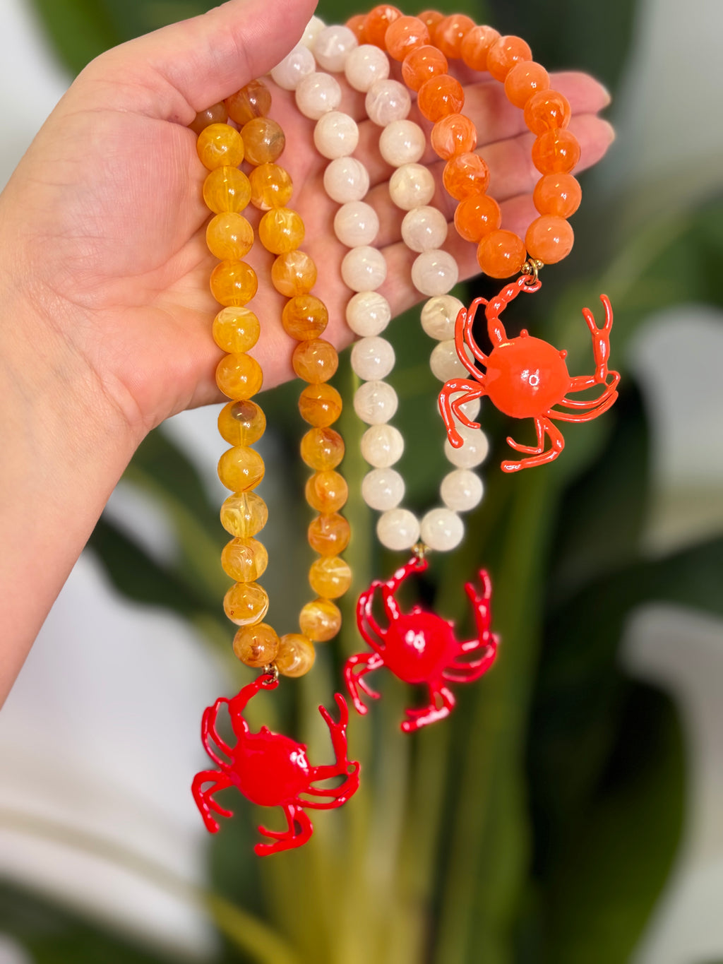 Collar Cuentas cangrejo