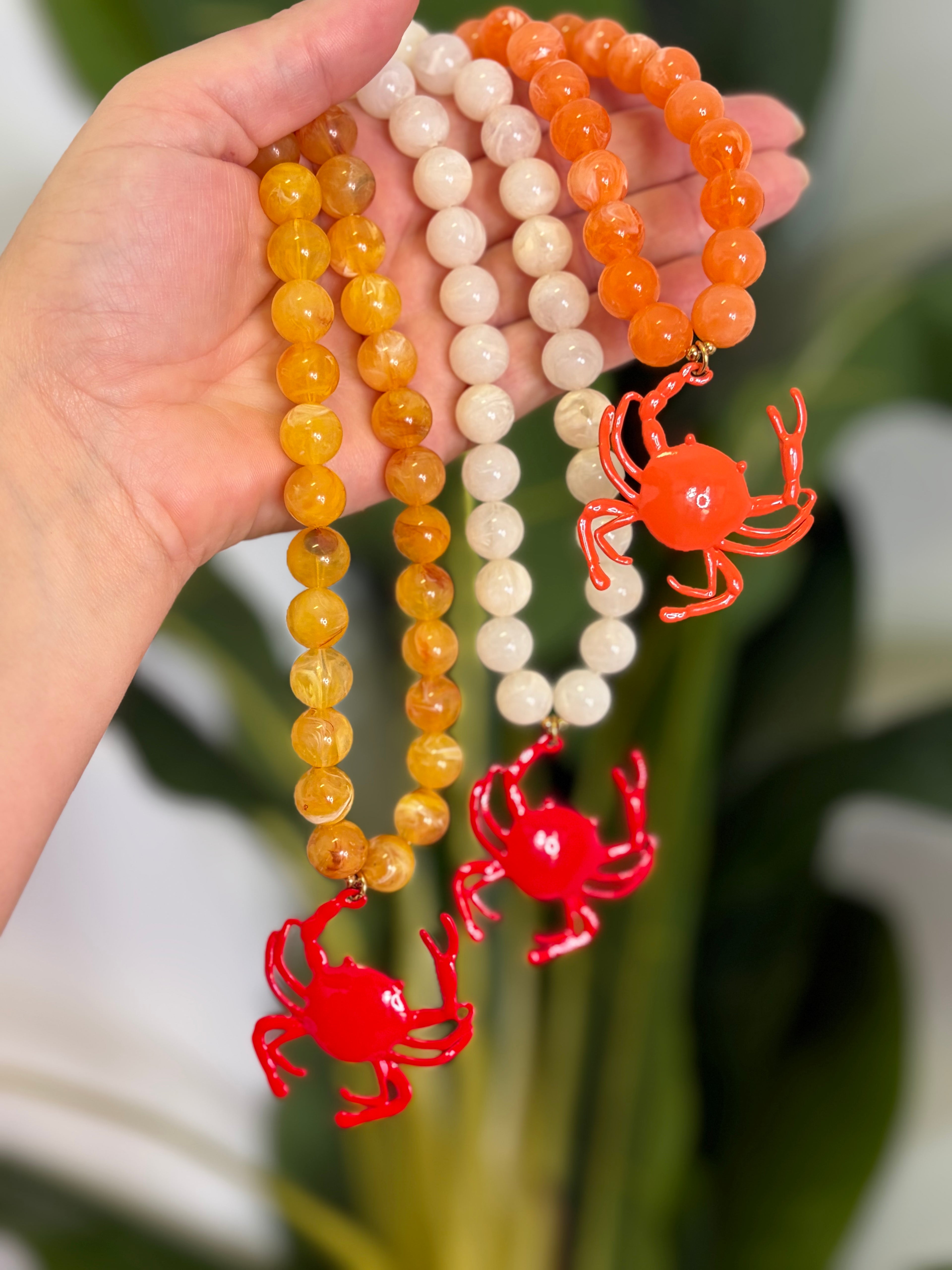 Collar Cuentas cangrejo
