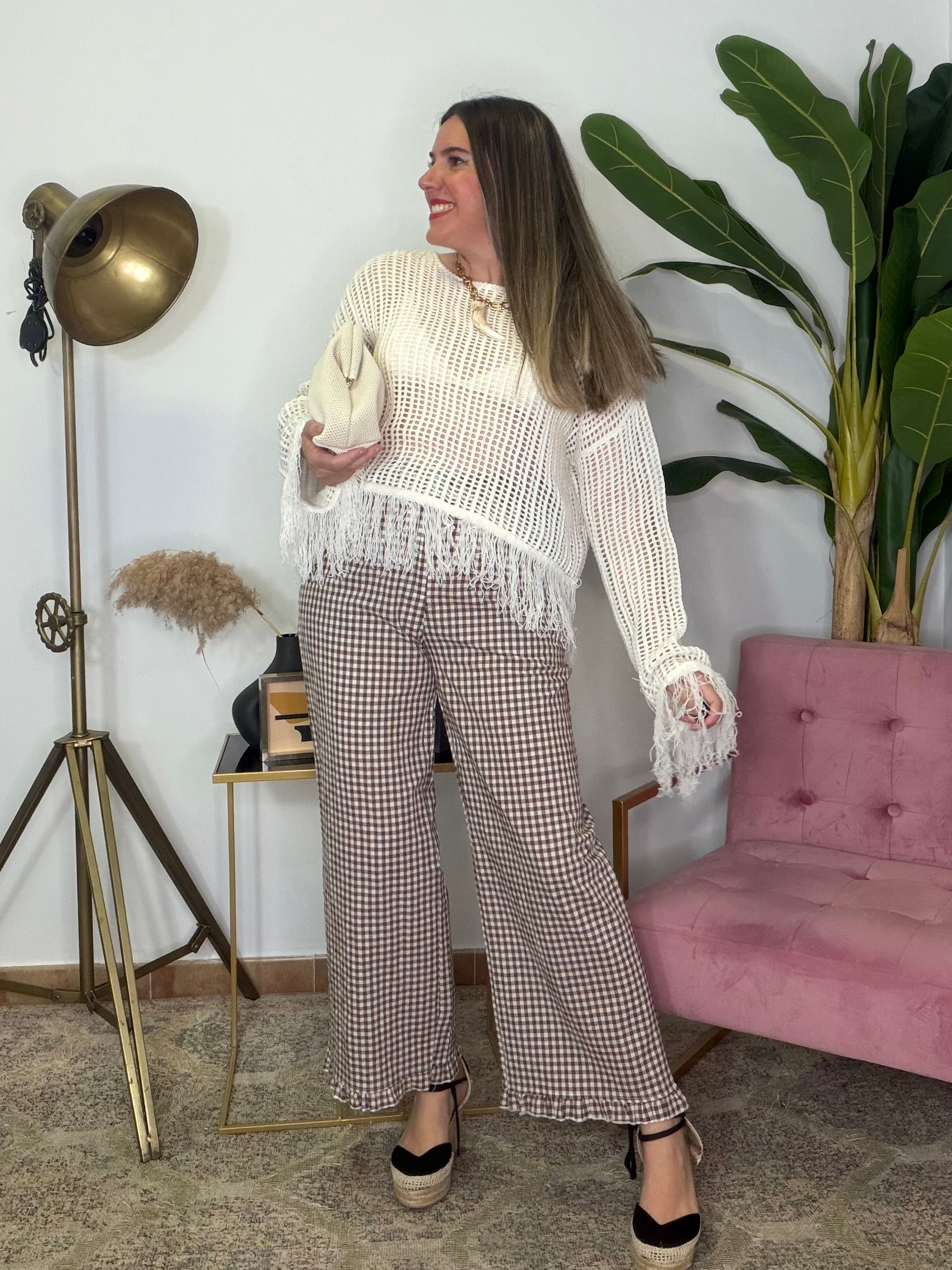 Pantalón Volante Vichy