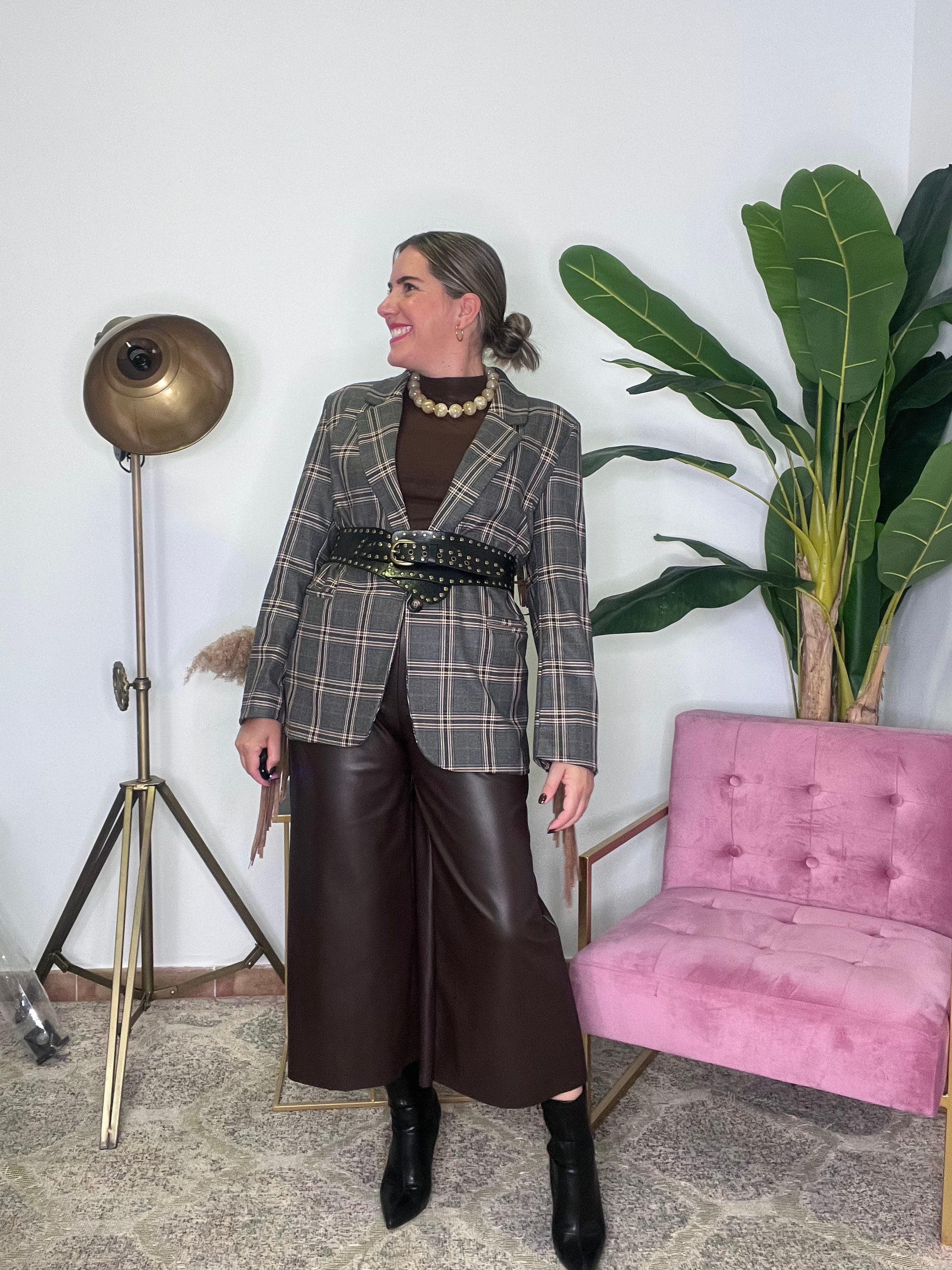 Pantalón polipiel Carina