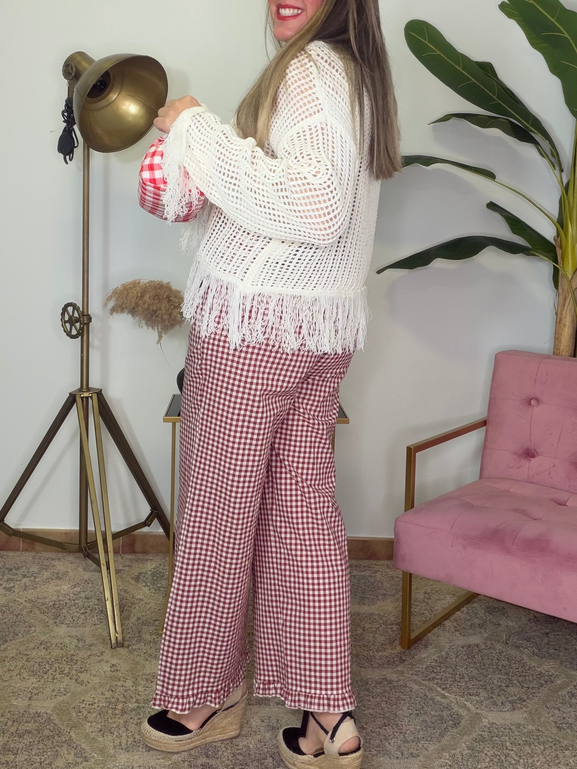 Pantalón Volante Vichy