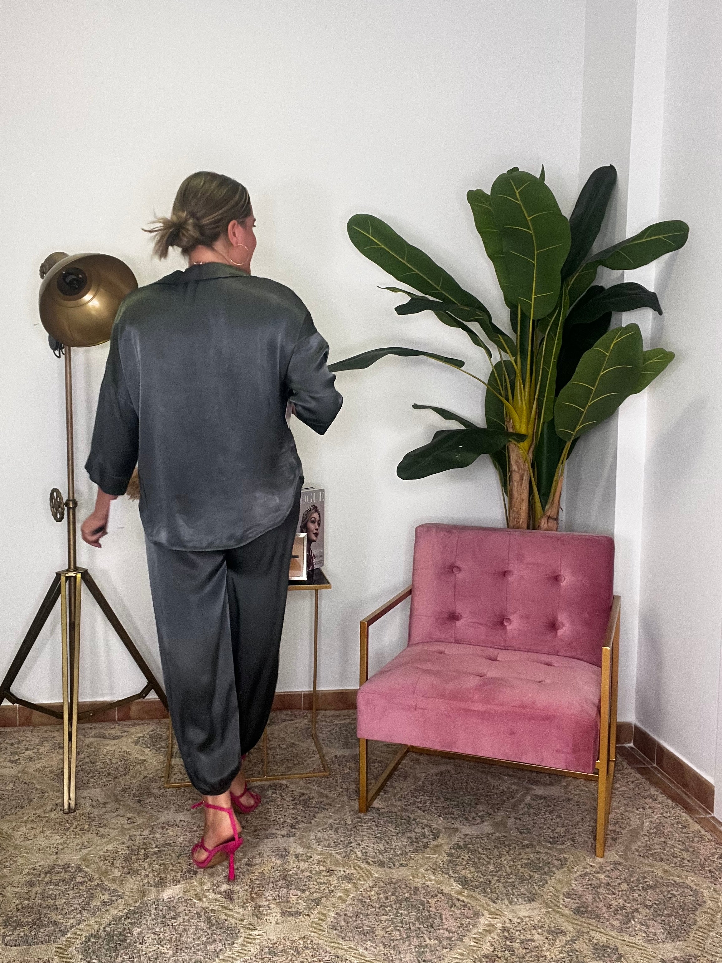 Camisa Oversize Satén