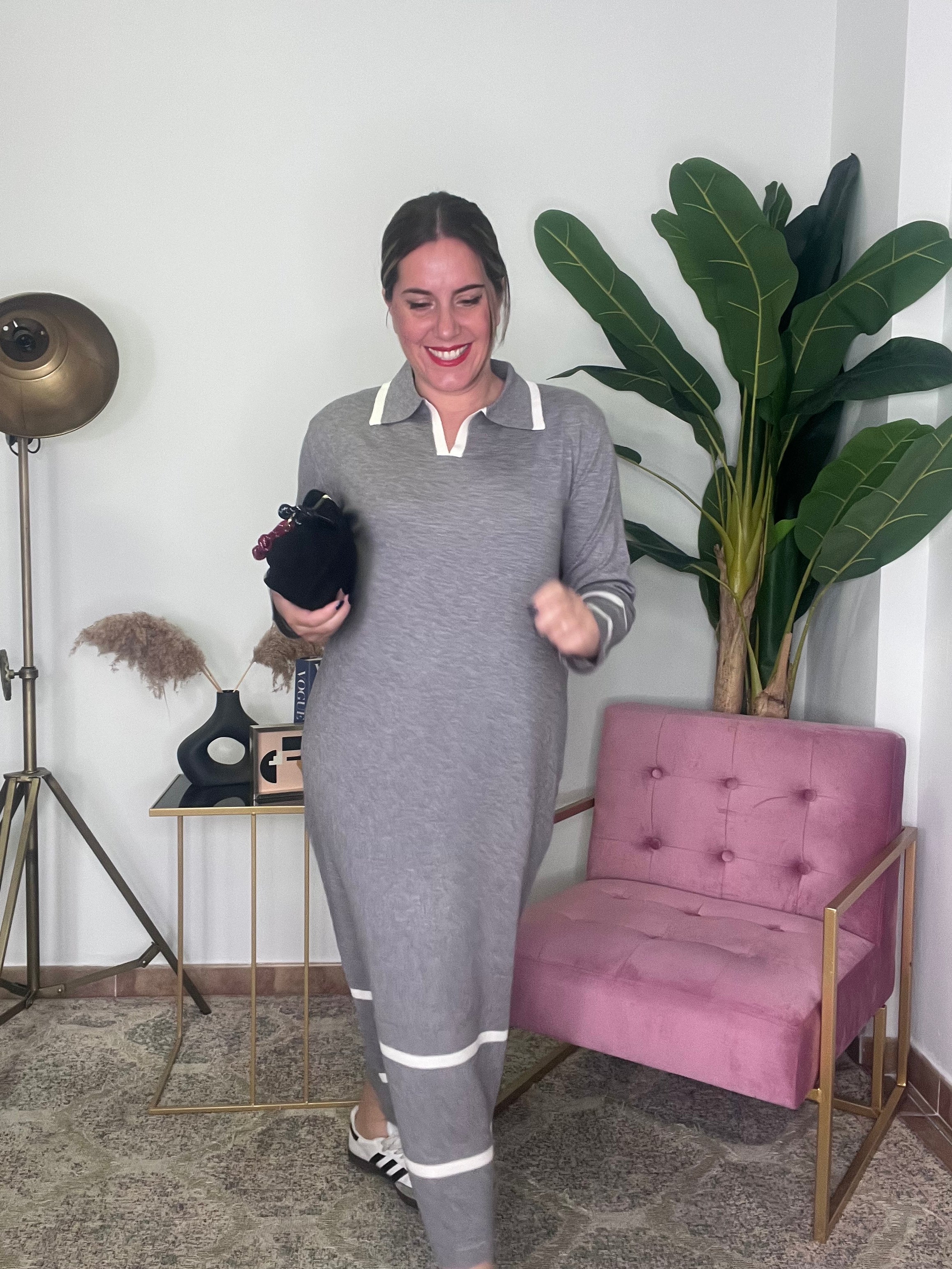 Vestido Polera Stripe Chic