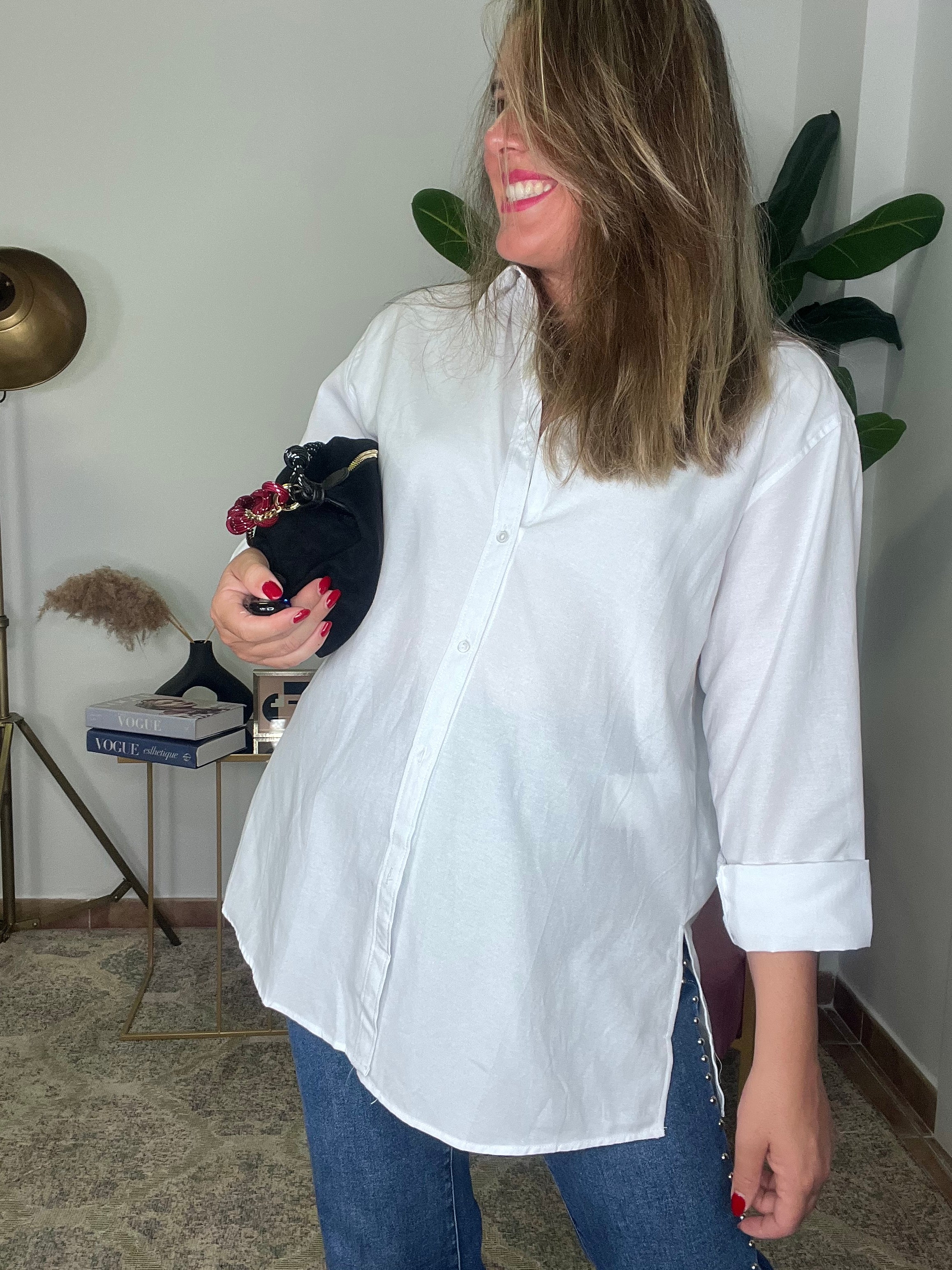 Camisa Basic Oversize Blanca