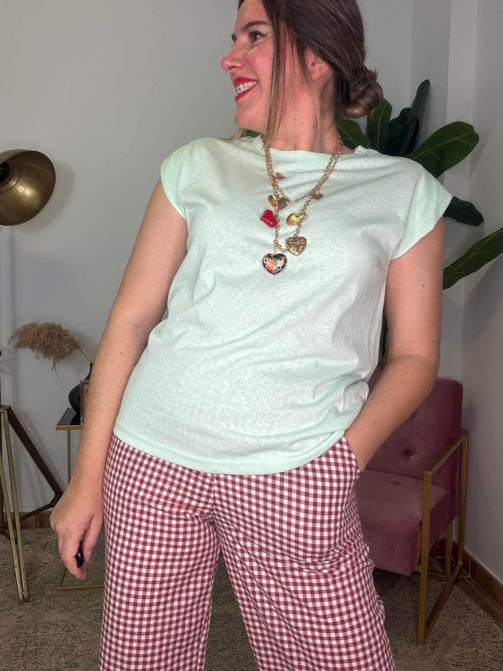 Camiseta Basic Efecto Hombreras