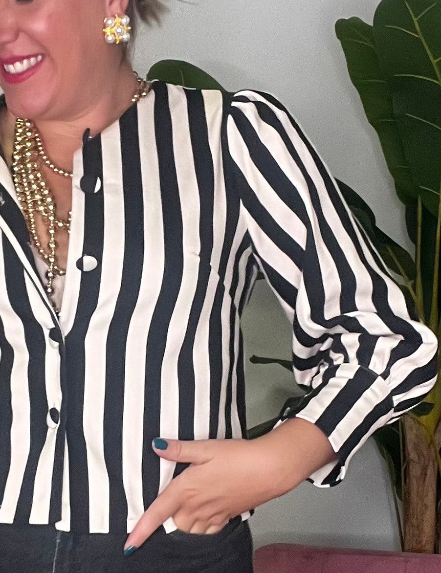 Chaquetilla Stripe Noir
