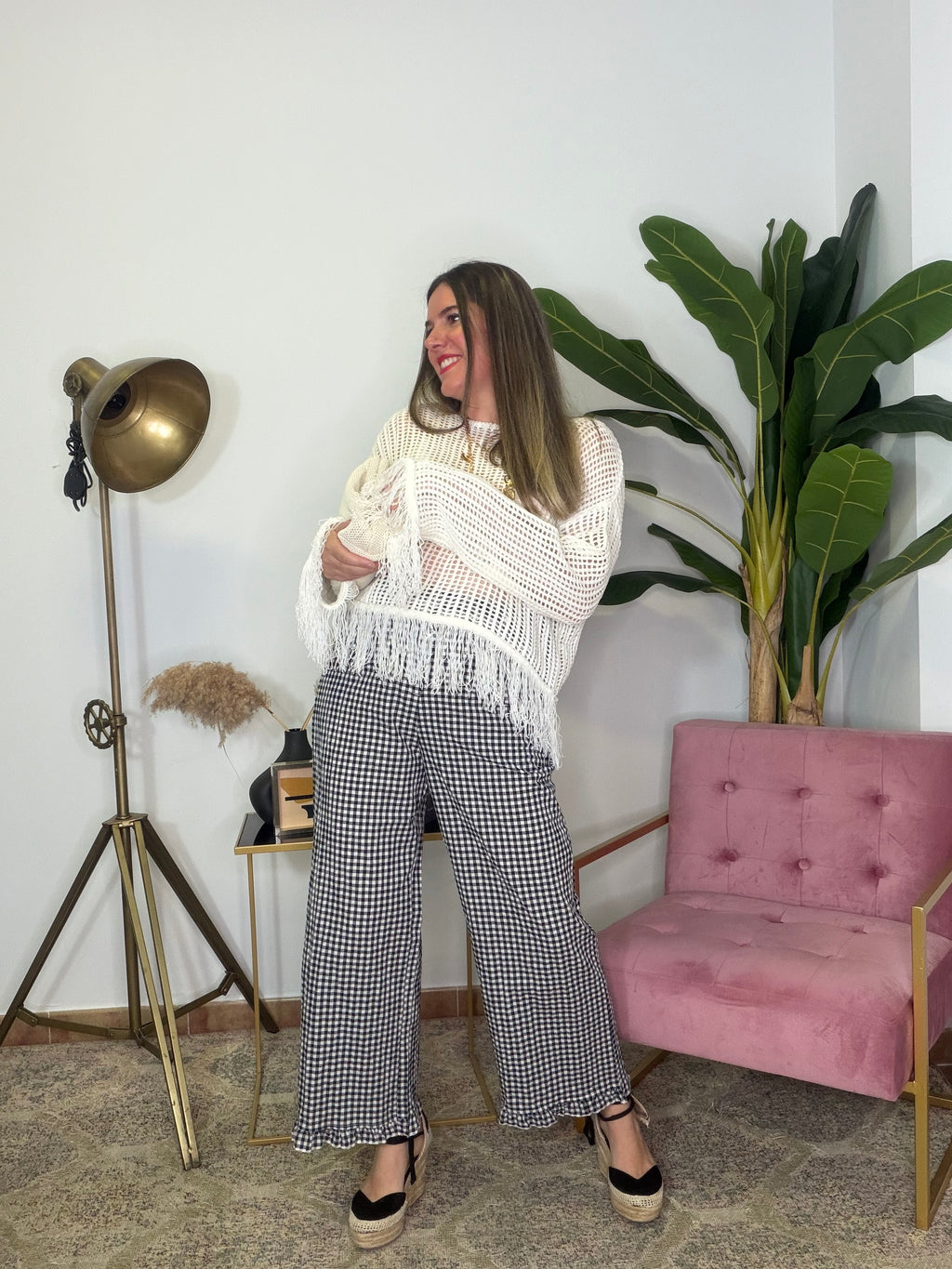 Pantalón Volante Vichy