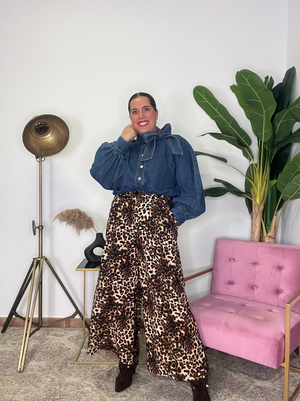 Pantalón Fluido Animal Print