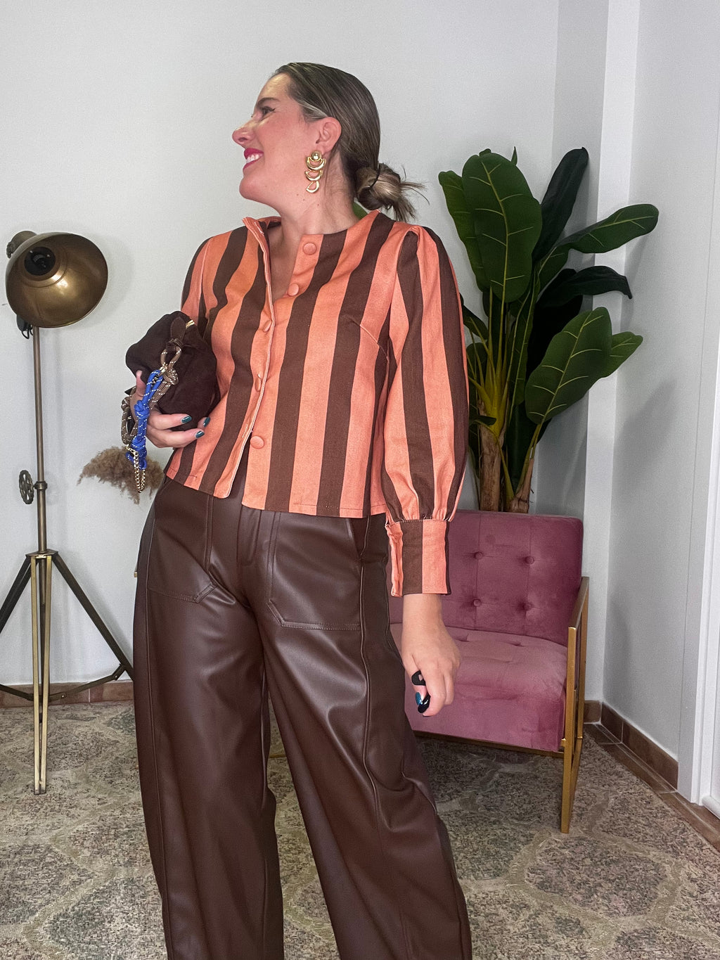 Chaquetilla Stripe Choco