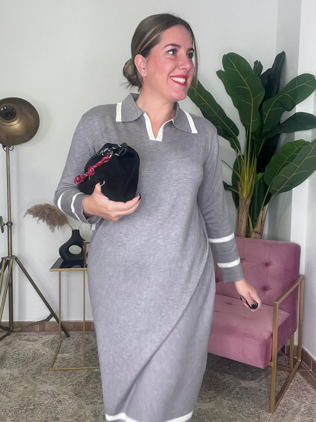 Vestido Polera Stripe Chic