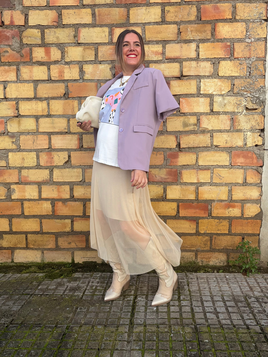 Camiseta Versailles Dálmata Pastel