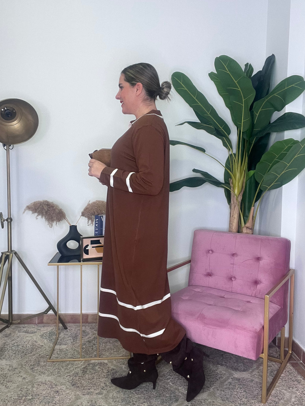 Vestido Polera Stripe Chic