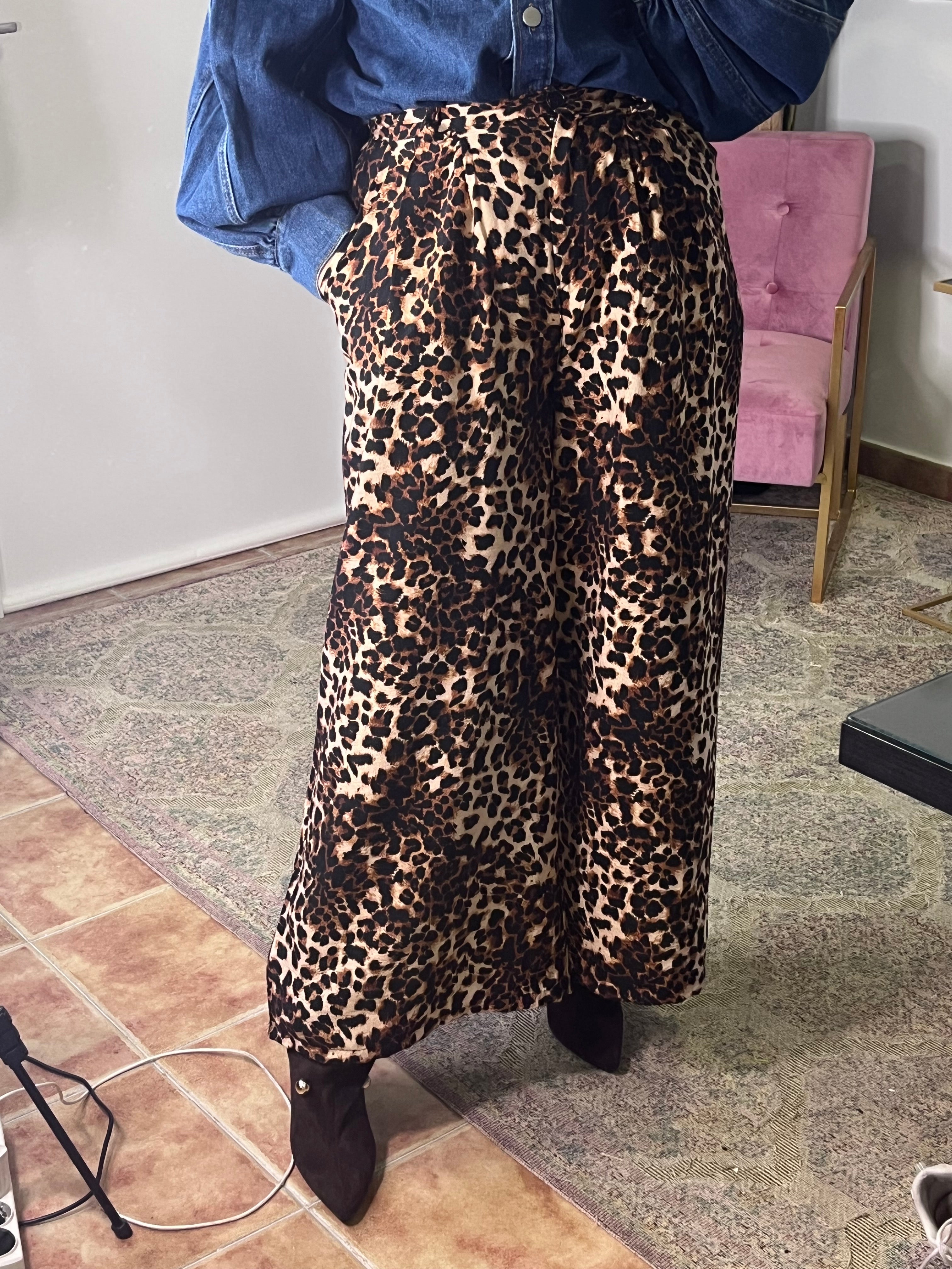 Pantalón Fluido Animal Print