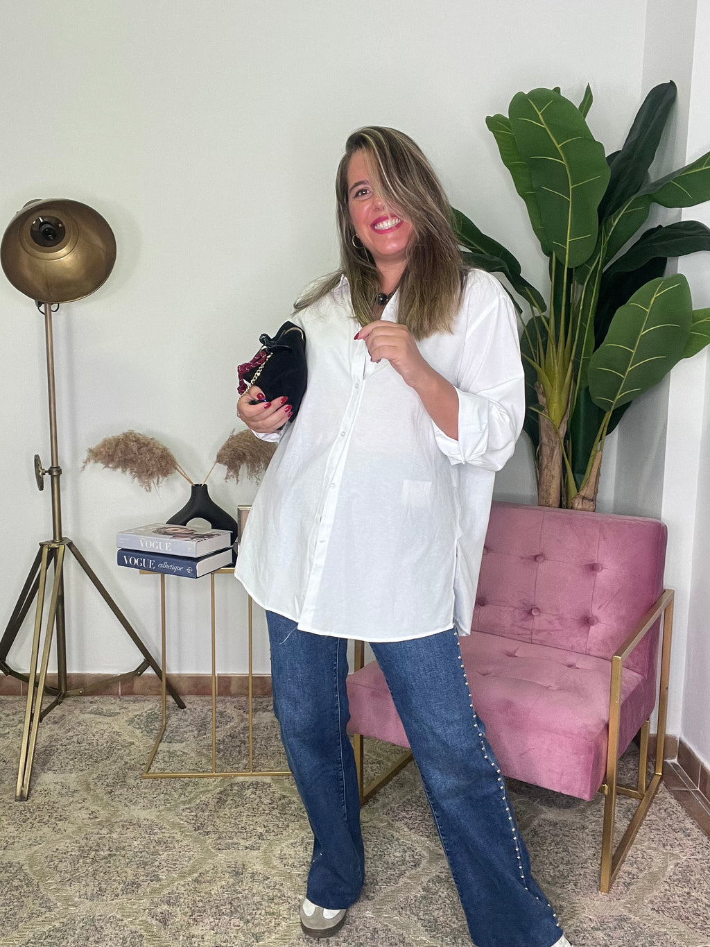 Camisa Basic Oversize Blanca