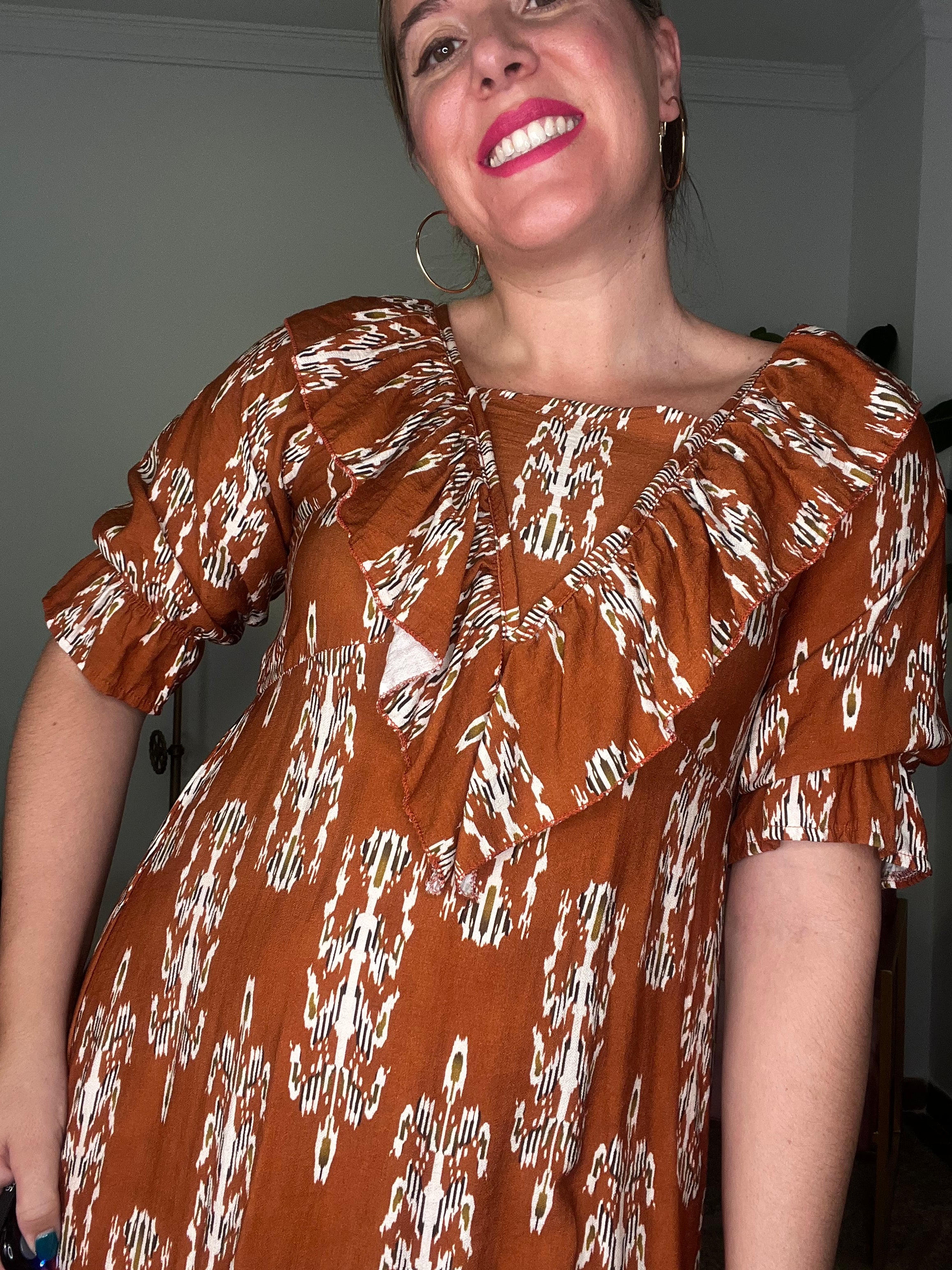 Vestido Etéreo Estampado