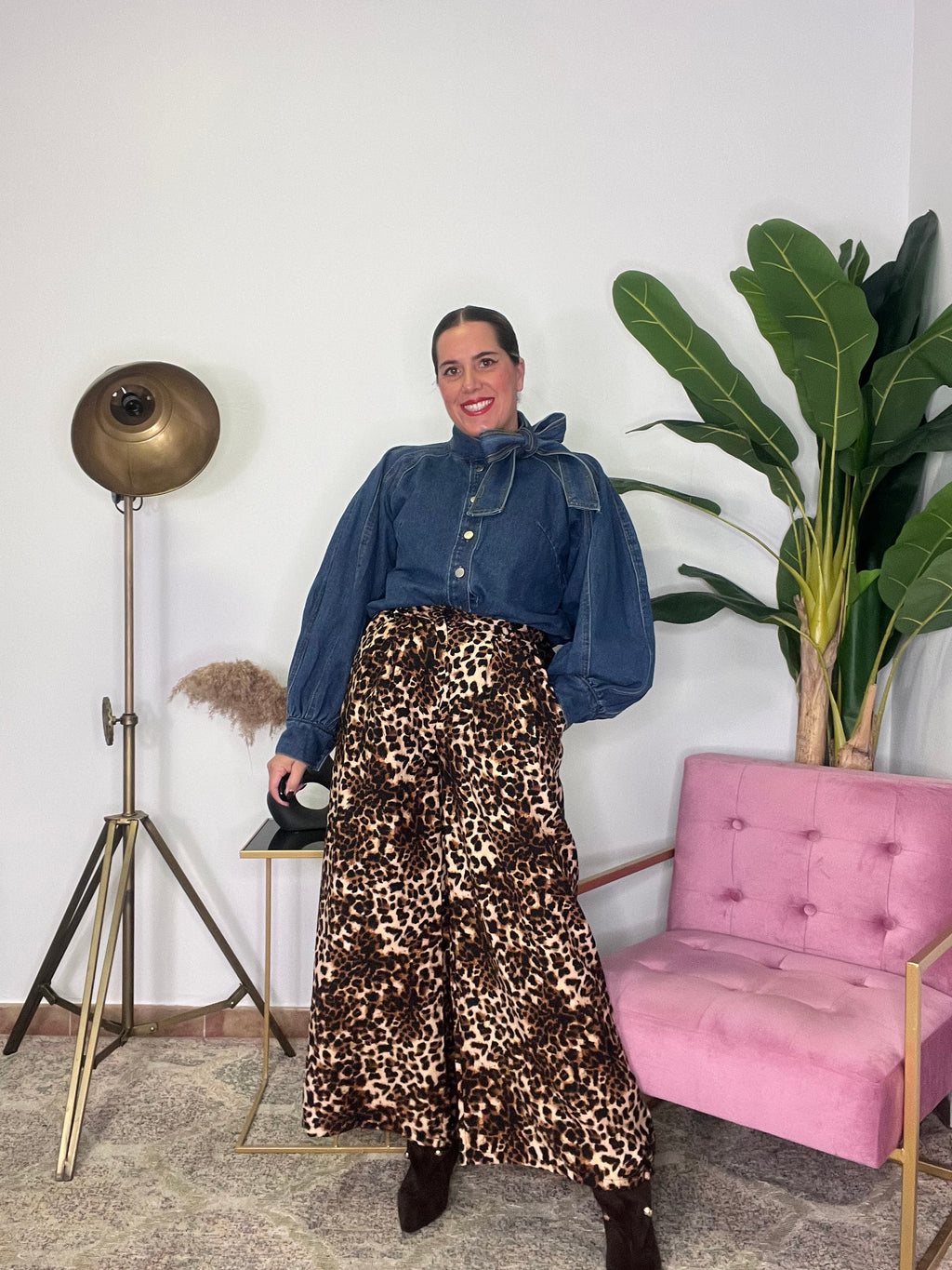 Pantalón Fluido Animal Print