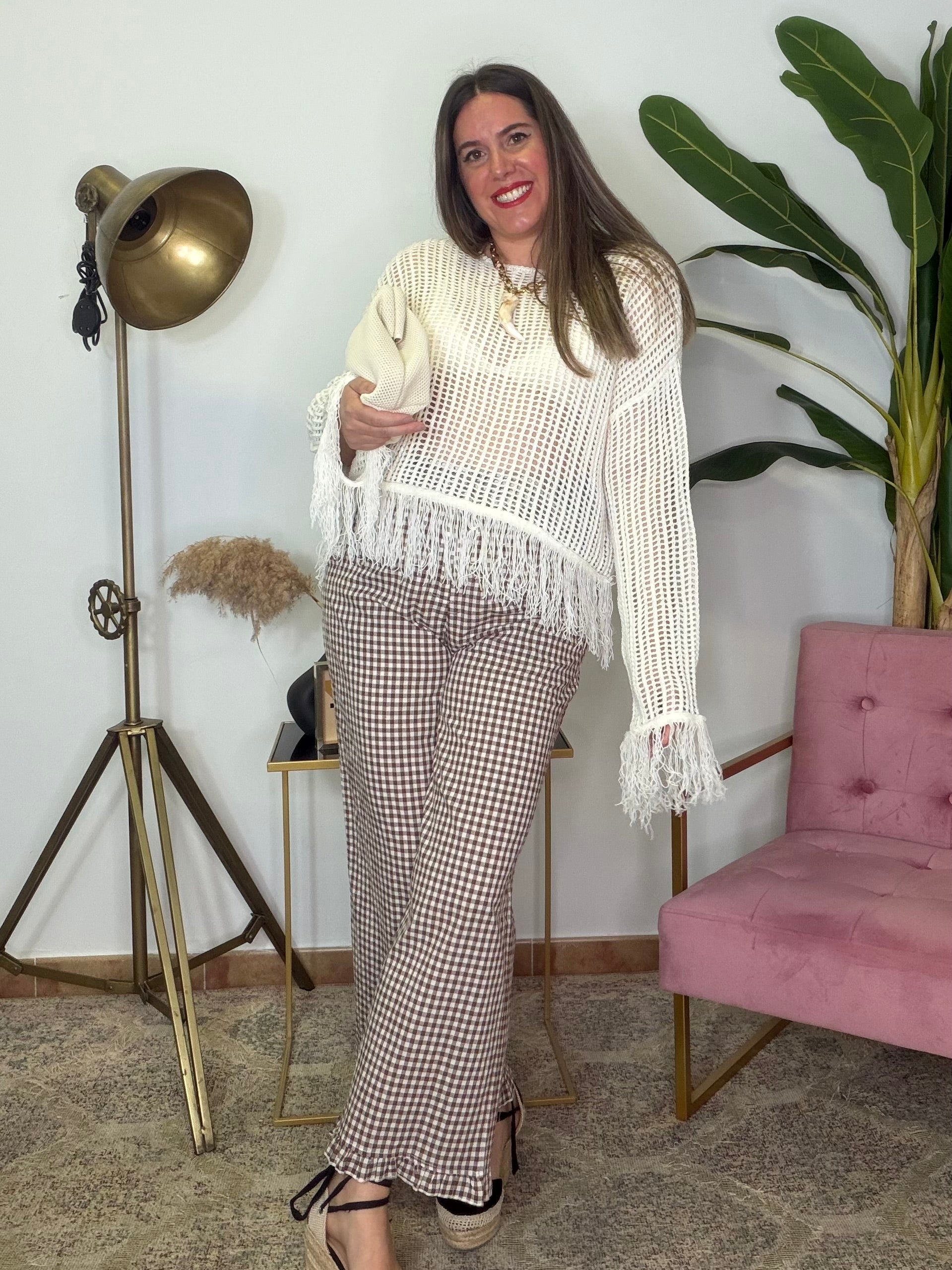 Pantalón Volante Vichy