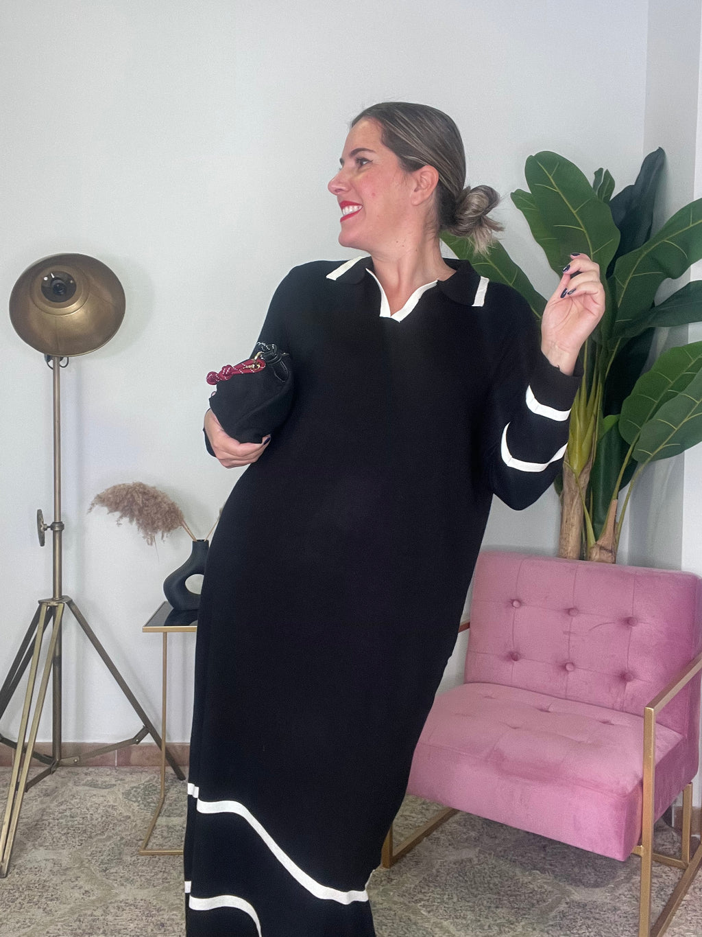 Vestido Polera Stripe Chic