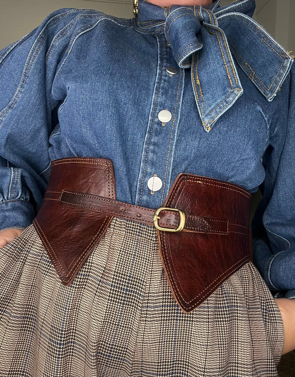 Cinturón Corset Piel