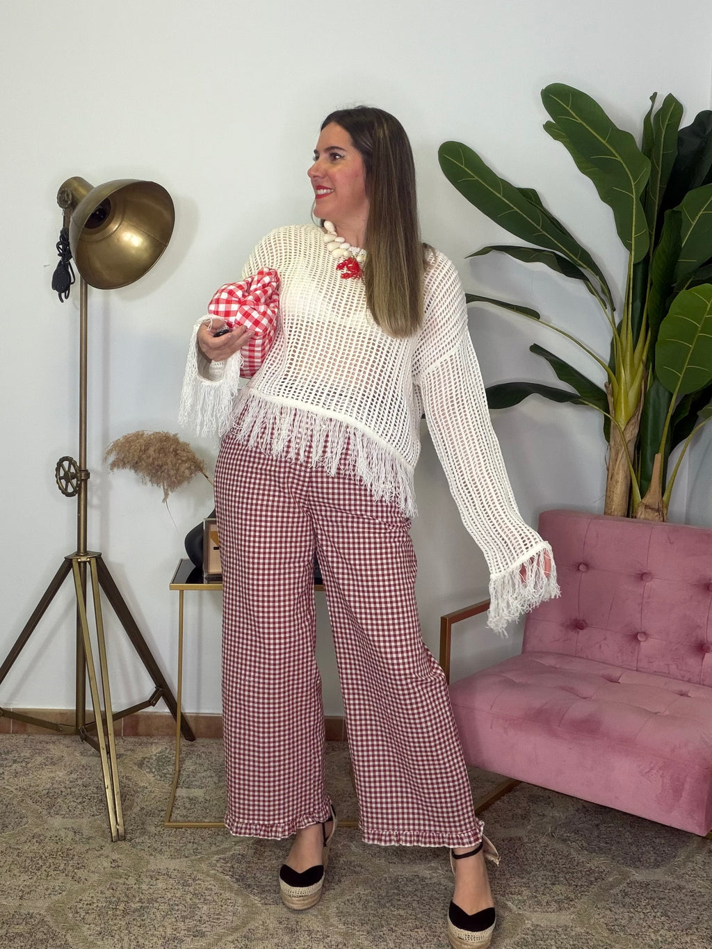 Pantalón Volante Vichy