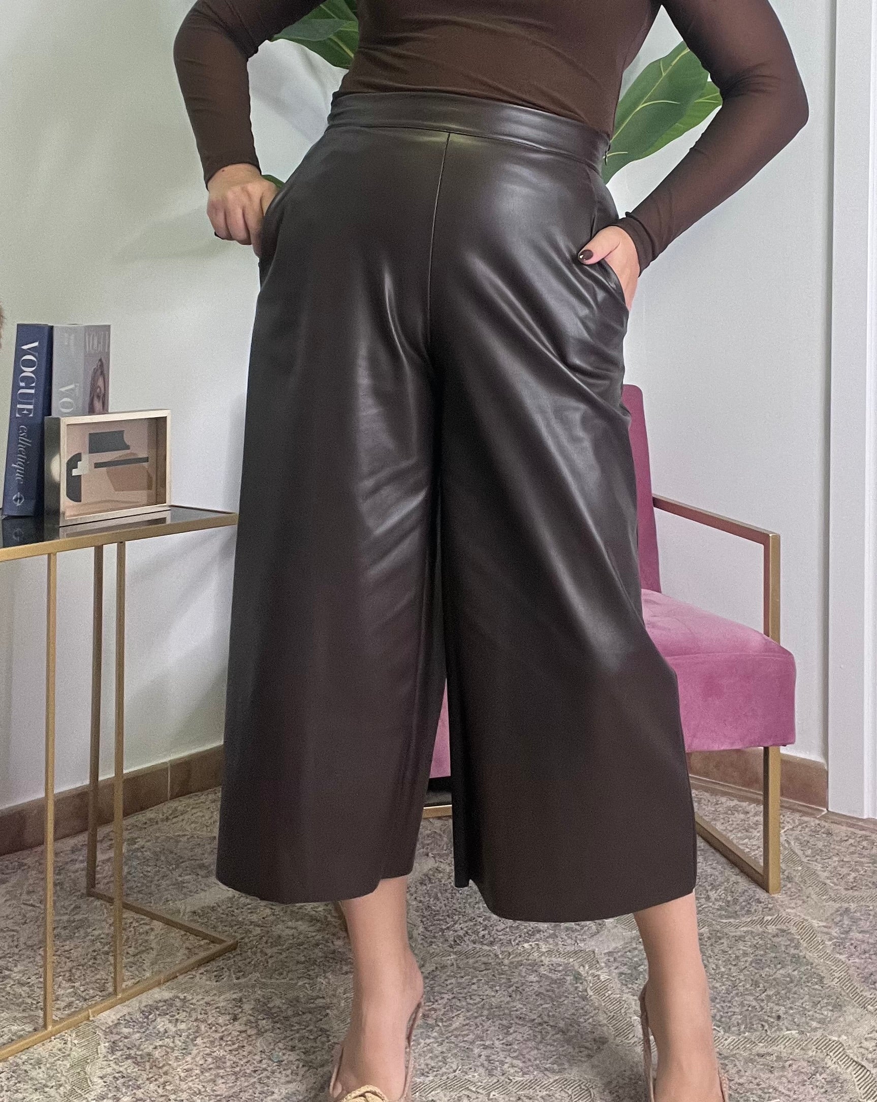 Pantalón polipiel Carina