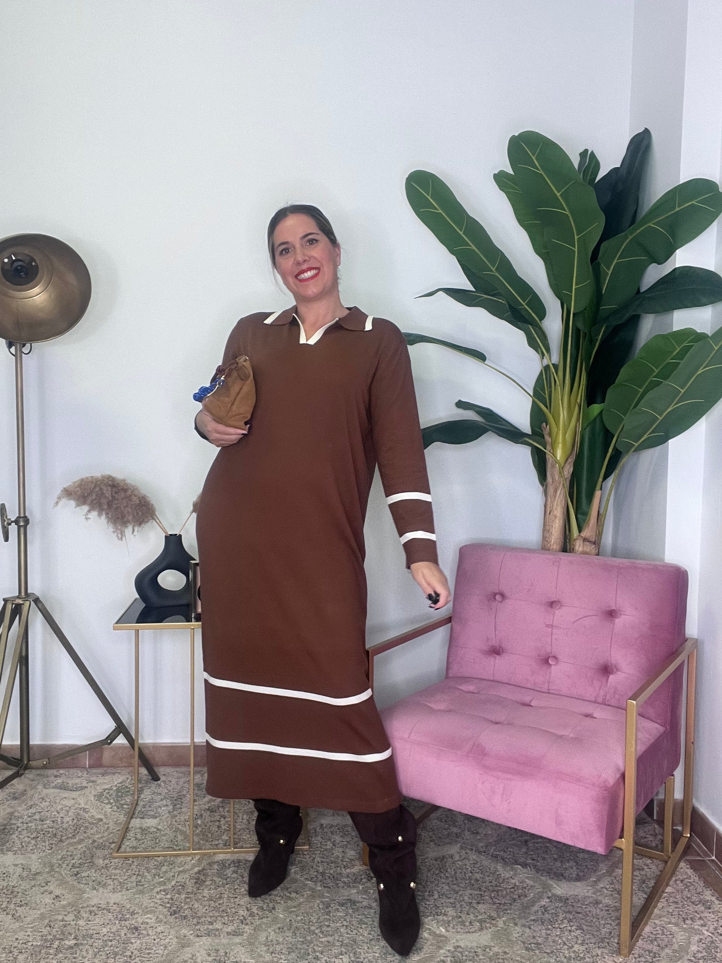 Vestido Polera Stripe Chic